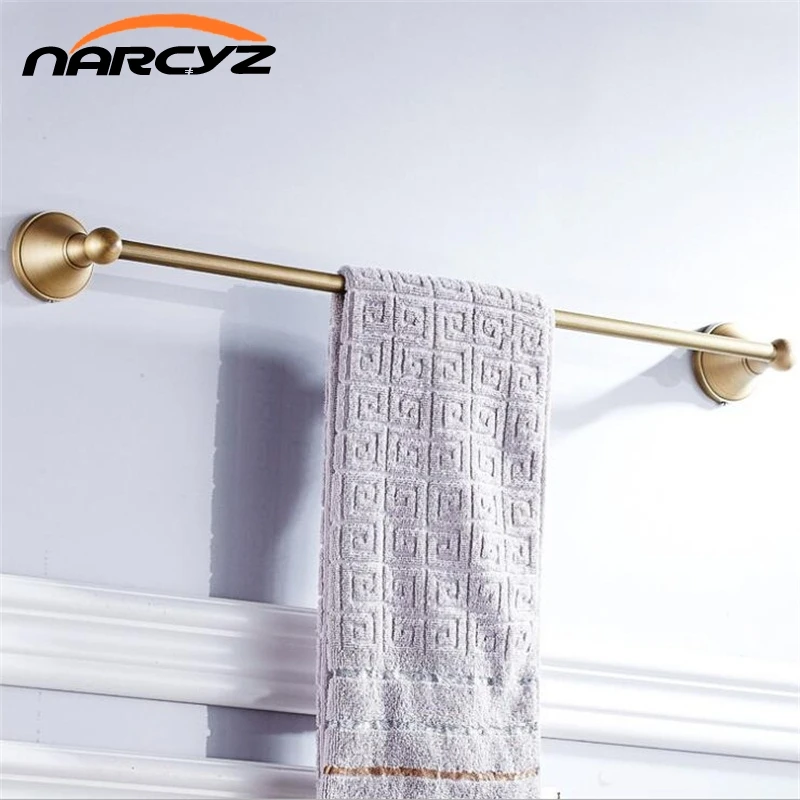 

Single rod towel bar bathroom full copper European shower room pendant antique towel rack single pole 9043K