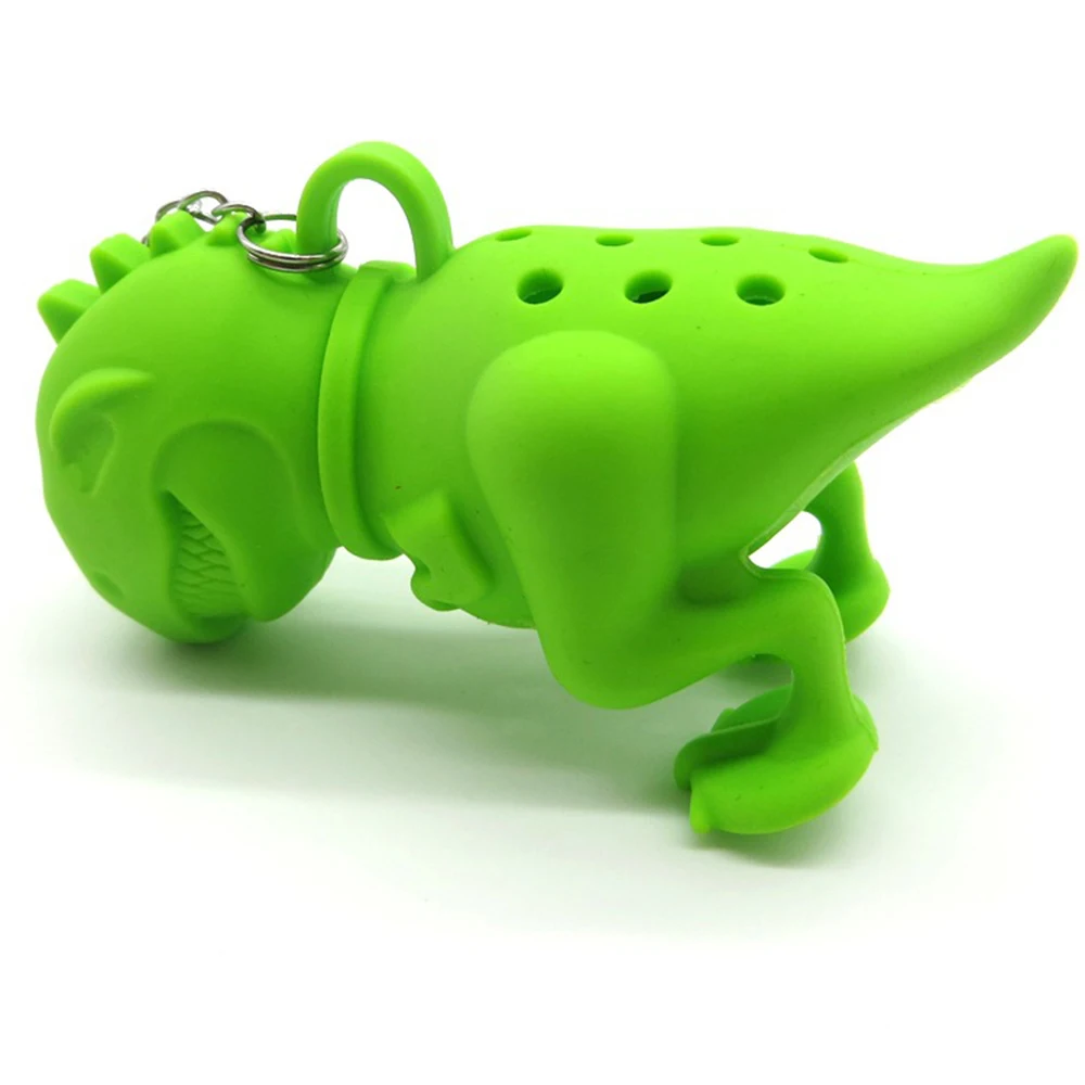 New Creative Popular Silicone Dinosaur Tea Infuser Herbal Filter Diffuser Loose Leaf Strainer Kitchen Tea Bag Holder Accessories