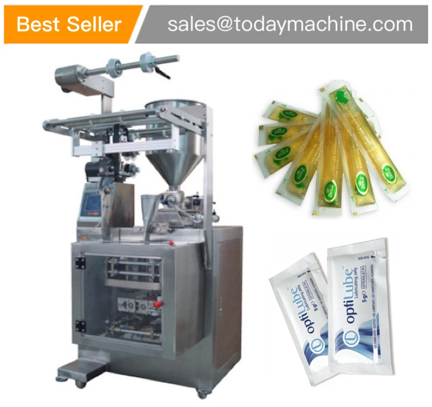 

4 Sides Sealed Ketchup Packet Automatic Small Sachet Liquid Packing Machine