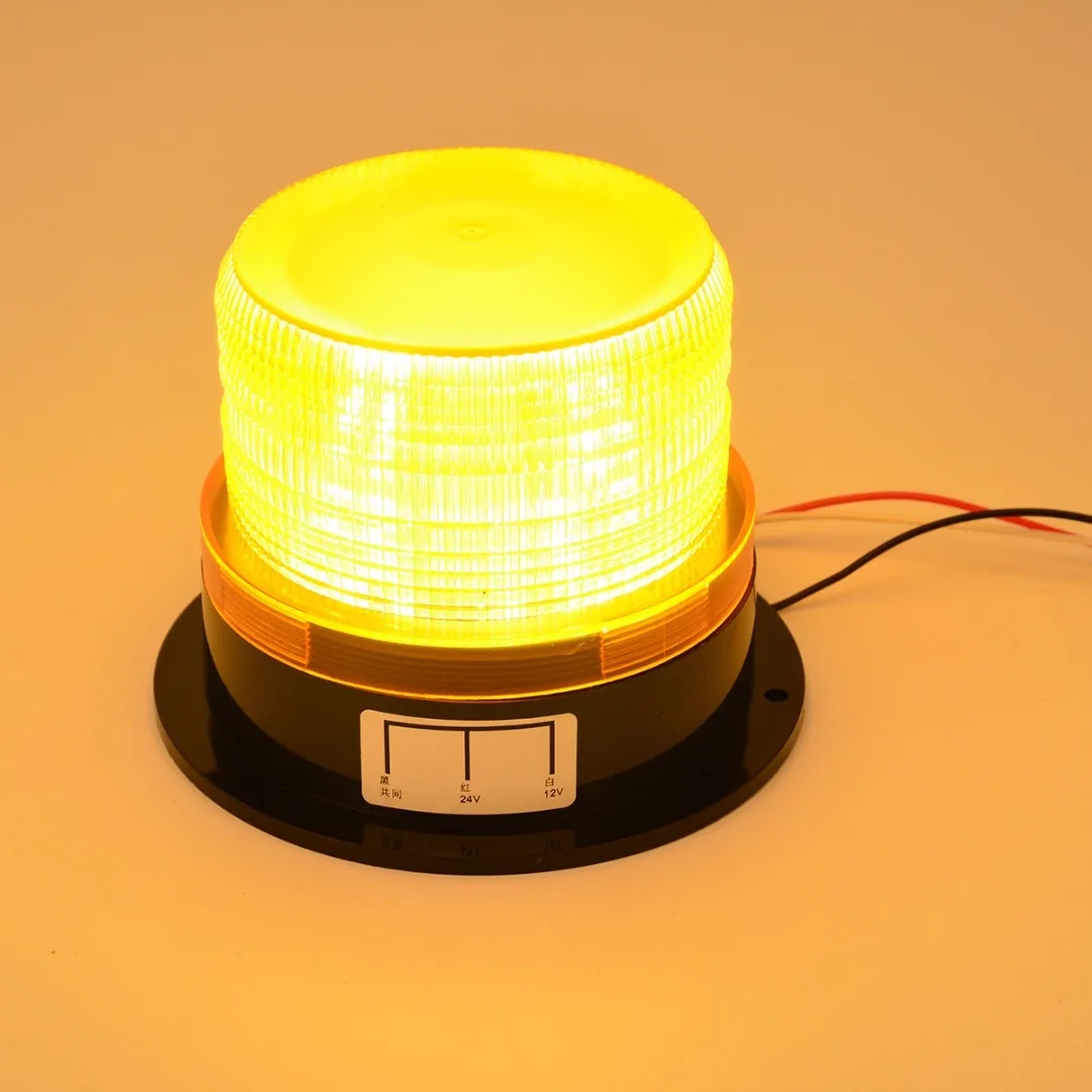 High Quality Amber Car LED Flashing Strobe Light Automobile Auto Beacon Emergency Warning Lamp DC 12V-24V