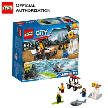 

Original Lego Starter Set Coastguard Role Play Building Blocks Surfing Children Toy Compatible with lego backplane