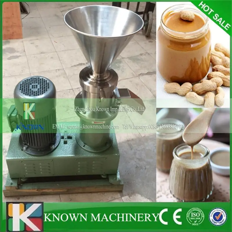 Best quality more than 90% homogeneity, peanut butter sesame paste chilli sauce colloid mill gringding machine