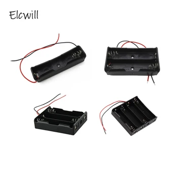 

1x 2x 3x 4x 18650 Battery Storage Box Case DIY Container with Wire Lead Pin for 3.7V 18650 Batteries