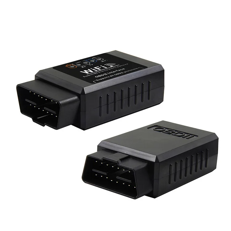 Черный ELM327 V1.5 OBD2 WI FI неисправностей автомобиля детектор для диагностики сканер IOS