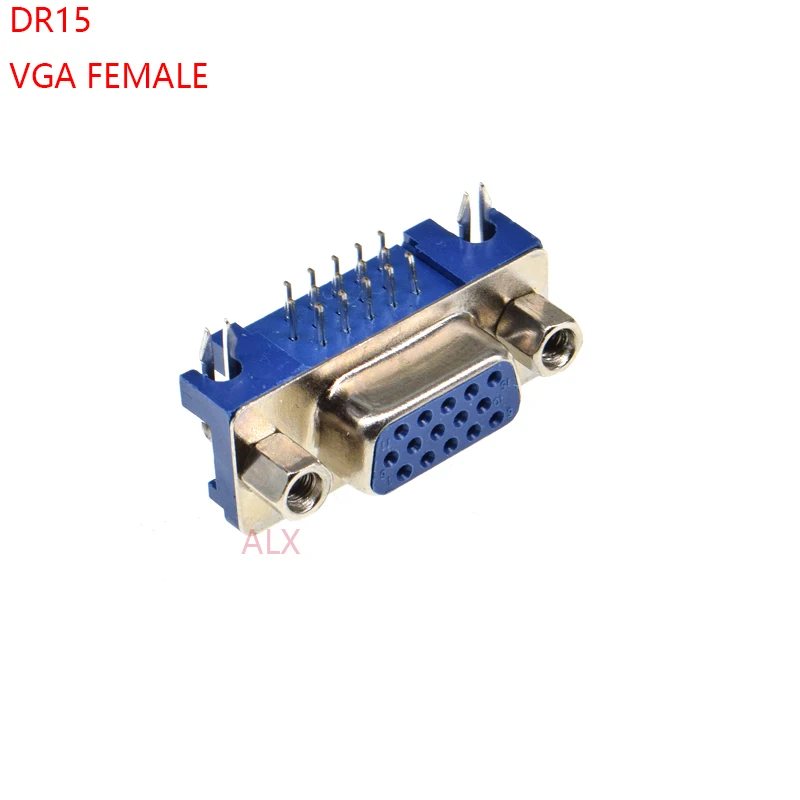 VGA15 15-pin Serial D-Sub Connector PCB Board Mount+Shell-Male & Female Plug Lot 