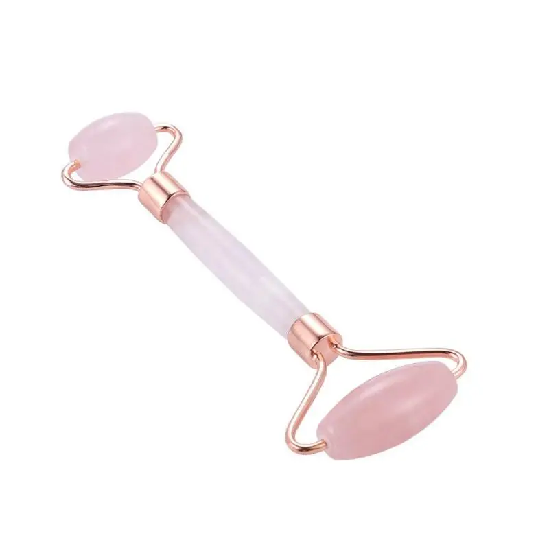 1PC Double Head Facial Massage Roller Crystal Quartz Face Slimming Lifting Tool Facial Massage Roller Stone Skin Anti Wrinkle