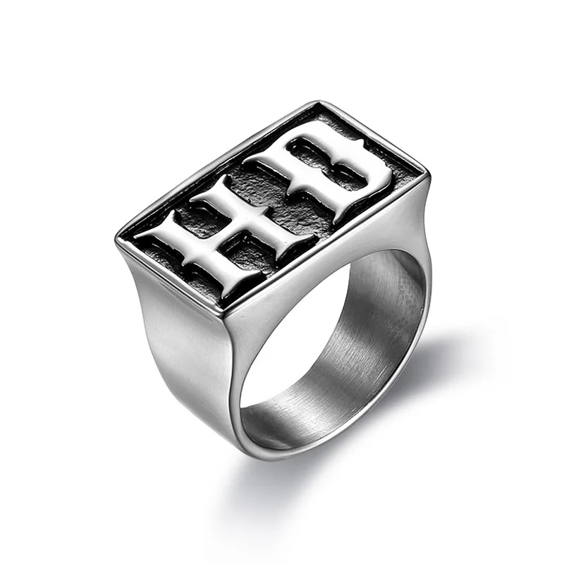 

US 7 to 15 size New store punk HD / MC lover ring 316L Stainless Steel rings Biker ring for men / women Fashion Jewelry