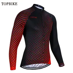 TOPBIKE с длинным рукавом мужская велосипедная одежда из трикотажа кофта для велоспорта ciclismo hombre для мотокросса из ткани Джерси велосипед