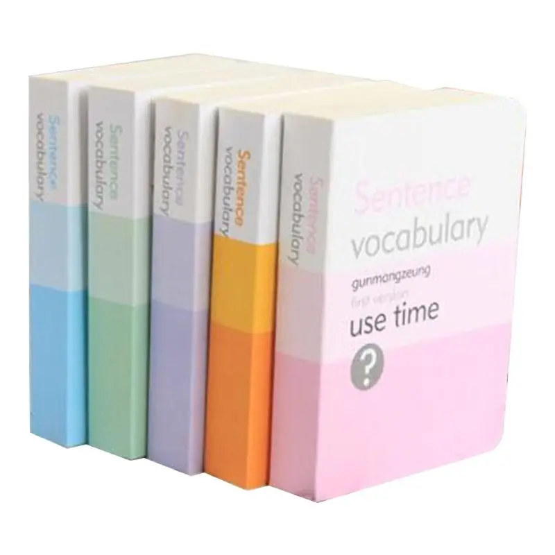 Korean Style Stationery Cute Portable English Words With The Book Review Learning English Small Helper Creative Portable Notes P