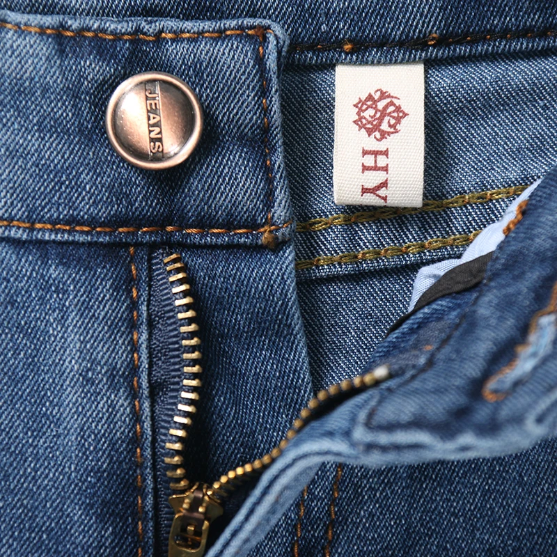 2018 летние новые модные женские джинсы с высокой талией Стрейчевые джинсовые