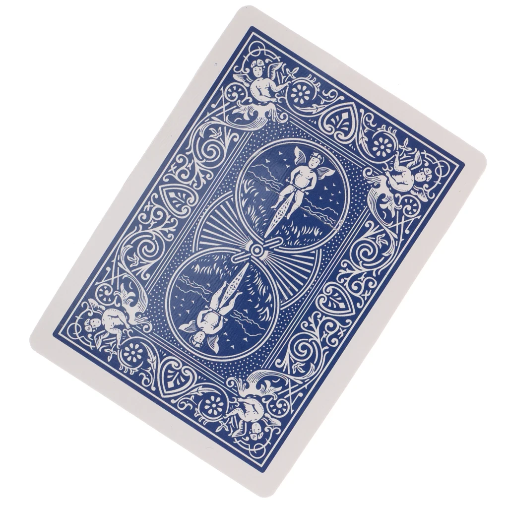 Fantasy Push a Cigar Through a Playing Card Cigar Through Card Magic Tricks Magic Toys Collectibles Gift for Kids 8.5*6cm