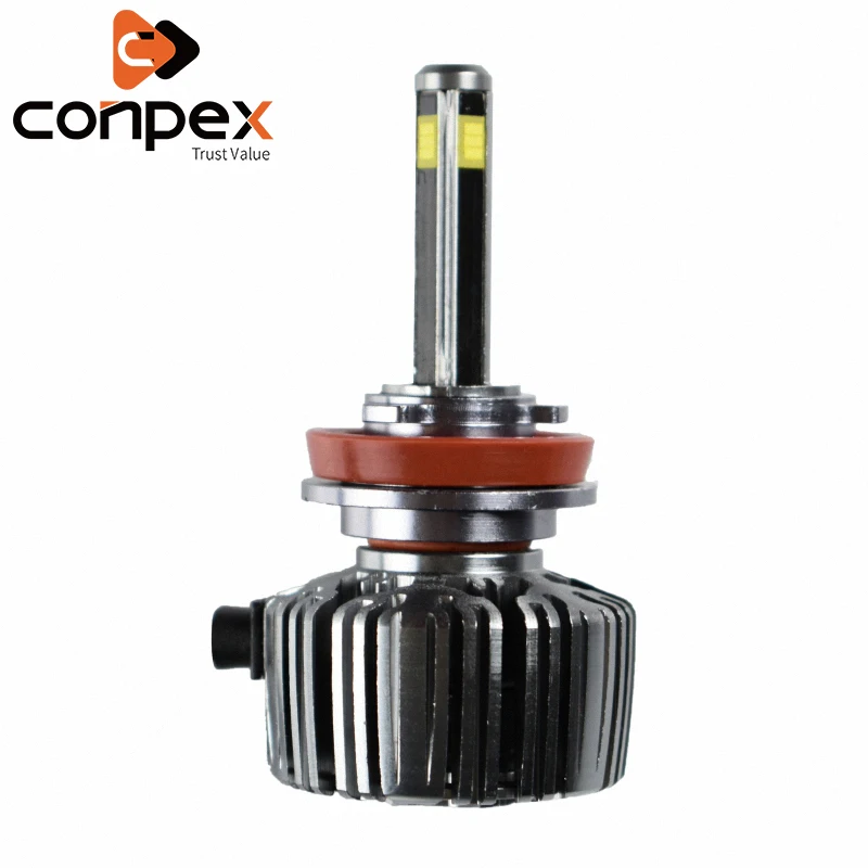 

2pcs Car Headlight Bulbs LED 6500K H4 12V LED intelligent decoding chip four sides led lamp beads signal lamp Lights