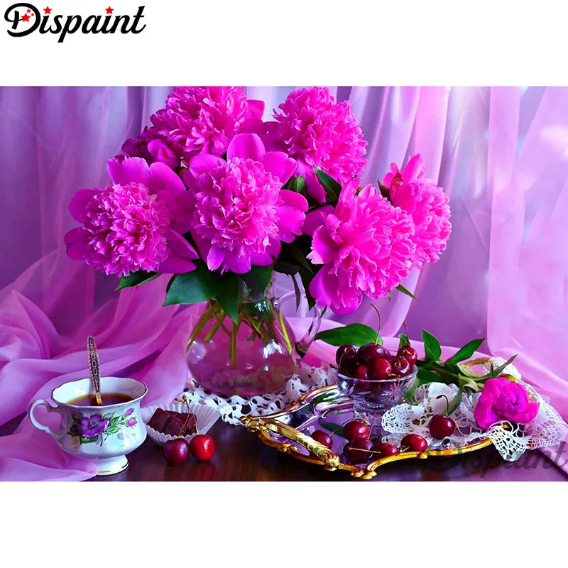 

Dispaint Full Square/Round Drill 5D DIY Diamond Painting "Flower landscape" 3D Embroidery Cross Stitch Home Decor Gift A10108