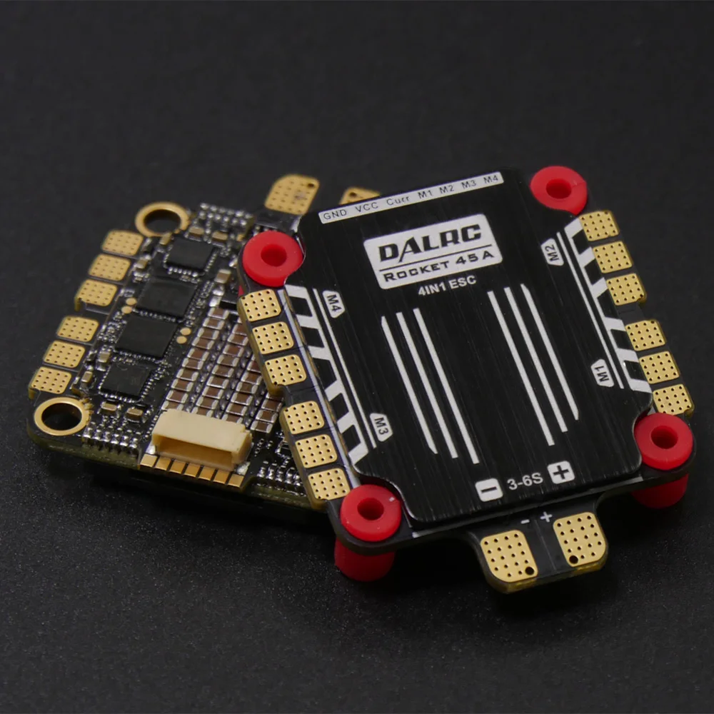 DALRC Rocket 45A 4 в 1 ESC 3 6S blheli _ 32 DSHOT1200 Ready бесщеточный 30 5*30 5 мм с F722 DUAL F7 Контроллер