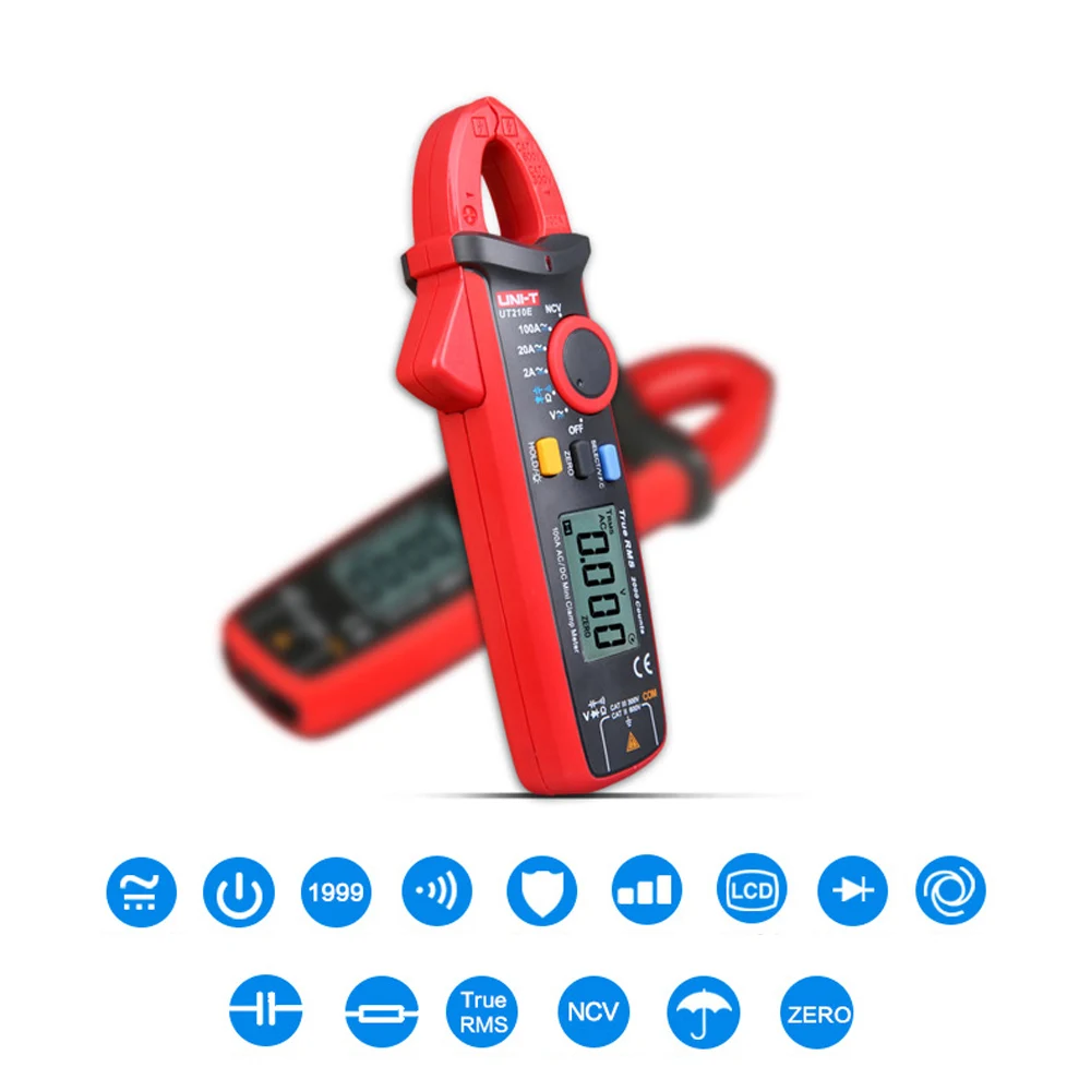 

Mini Portable Handheld LCD Diaplay Digital AC/DC Current Clamp Multimeter w/ Capacitance Tester Electronic Measuring Instruments