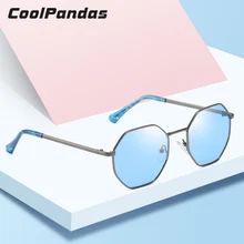 Брендовые дизайнерские сексуальные модные летние женские поляризационные солнцезащитные очки, мужские ретро очки с шестигранной металлической оправой Oculos De Sol