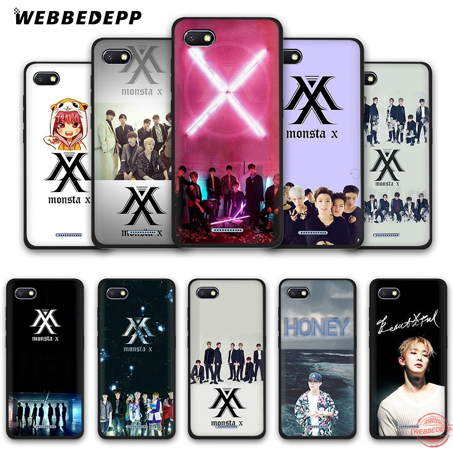 WEBBEDEPP Monsta X KPOP Мальчик мягкий чехол для телефона Redmi Note 8 7 6 5 Pro 4A 5A 6A 4X Plus S2 Go чехлы |