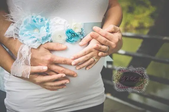 

European And Americant Belt, Peony Chiffon Belt, Flower Pregnant Woman Belt, Photography Props