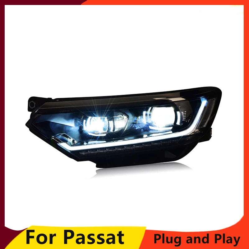 KOWELL автомобильный Стайлинг головы для VW Passat B8 EUR Verson фары Passat B8 светодиодный DRL H7 D2H Hid биксеноновый луч