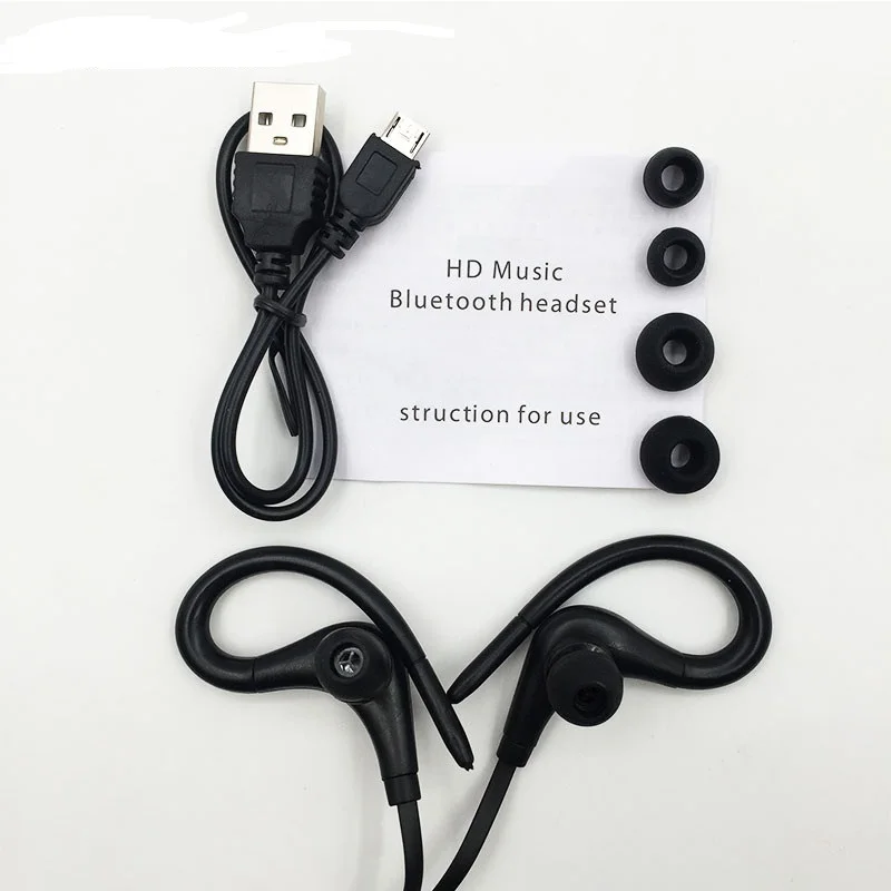 Беспроводные Bluetooth наушники Спортивная стерео гарнитура с басами V4.1 для Xiaomi Iphone