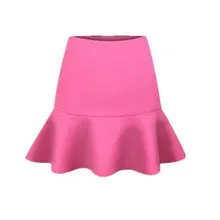 Сезон: весна–лето известный бренд Мини-юбки все матч конфеты цвет Обтягивающая одежда рыбий хвост воланами женщины тонкий труба юбка