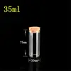 50 pcs 30x75 mm 35ml Flat Bottom Glass Tube Bottles With Corks Empty Scented Tea Little Jars Decorative Vials New Arrival 1