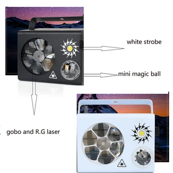 

4 in 1 stage 6 eyes gobo laser Strobe ,Magic ball Effect Lighting
