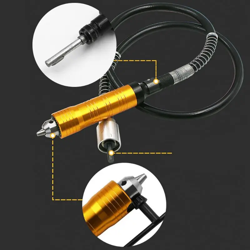 Metal Flexible Shaft Handle Rotary Tool For Hanging Mill Electric Carving Suite Grinding Milling Polishing Drill