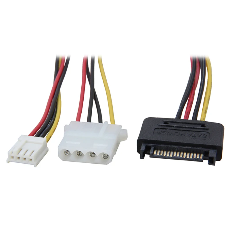 12 дюймовый SATA 15 контактный разъем питания штекер на IDE жесткий диск/DVD Molex 4 и