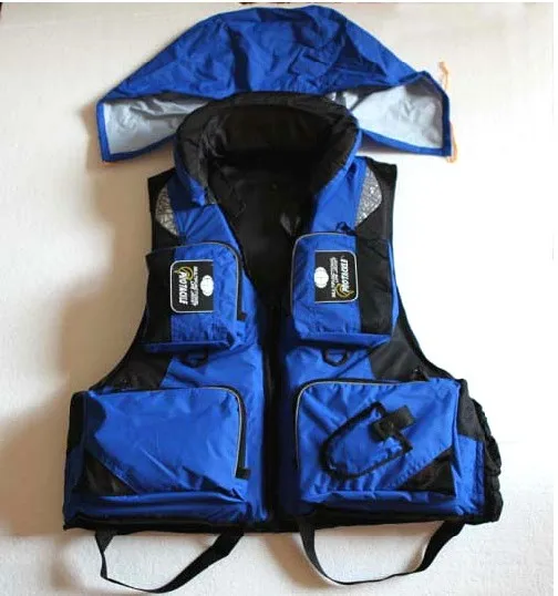 Топ quanlty одежда для рыбалки, спасательный жилет, рыболовный жилет, спасательный жилет для рыбалки с капюшоном L, XL, XXL Размер