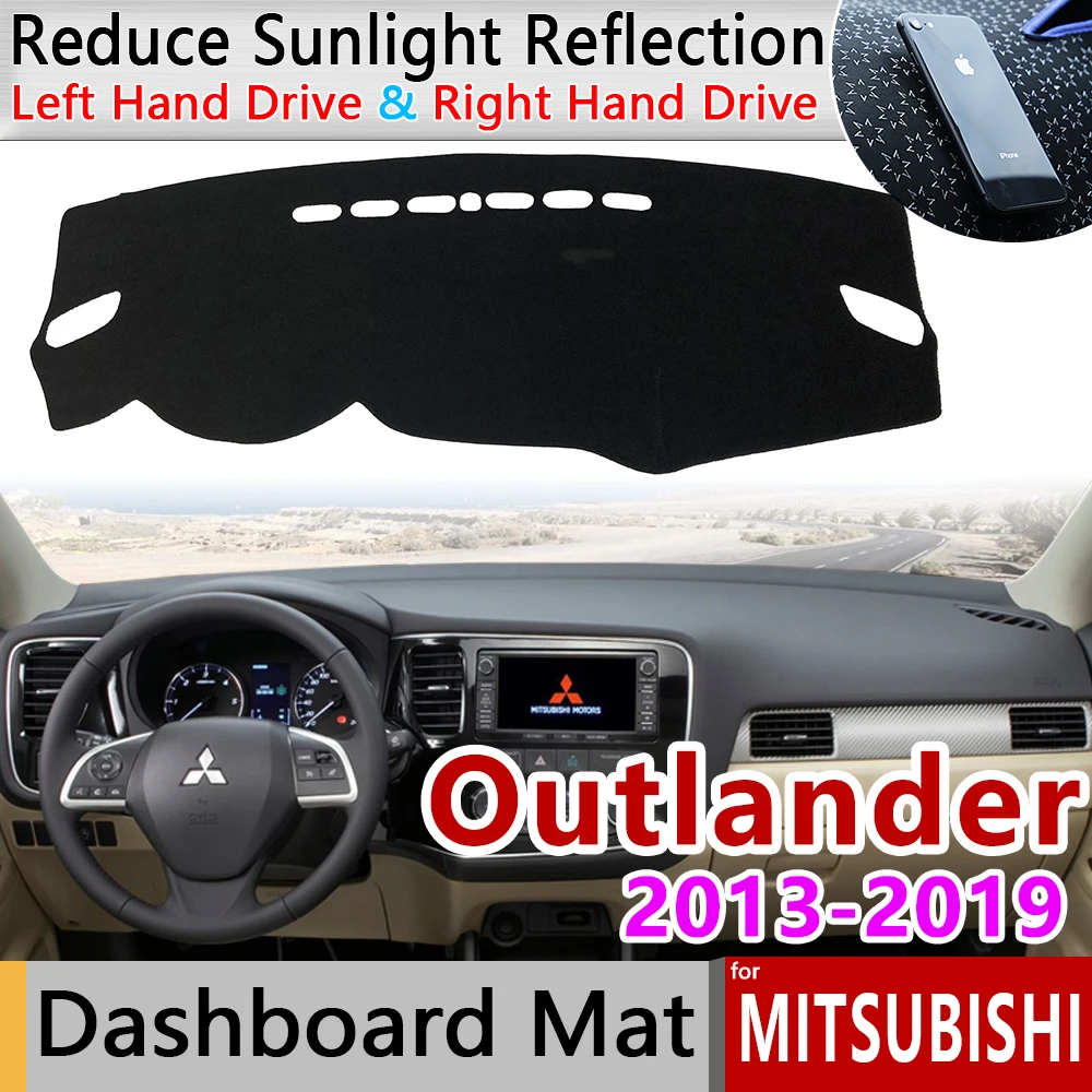 

for Mitsubishi Outlander 2013 2014 2015 2016 2017 2018 2019 3rd Gen Anti-Slip Mat Dashboard Cover Sunshade Dashmat Accessories