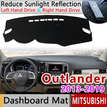 Для Mitsubishi Outlander 2013 3rd Gen Противоскользящий коврик приборной панели крышки Зонт приборной аксессуары