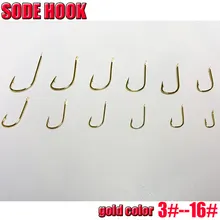 2019HOT SODE خطاف ، خطافات ذهبية اللون مقاس 3 #-16 # الكمية: 500 قطعة/الوحدة