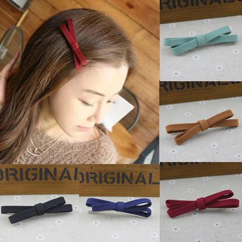 

Hot 1Pc Cute female Hairpin Hair Barrette Headband Fashion Hair Jewelry Benn Clip Bowknot