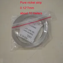 18650 Батарея Сварки научно-исследовательский DIY материал, чистый никель полосы, размер: 0,12*7 мм
