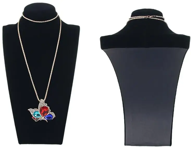 Classic Necklace Stand Jewelry Black Model Mannequin Display Necklace Pendants Holder Jewelry Organizer Shelf Neck Bust Showcase Classic Necklace Stand Jewelry Black Model Mannequin Display Necklace Pendants Holder Jewelry Organizer Shelf Neck Bust Showcase