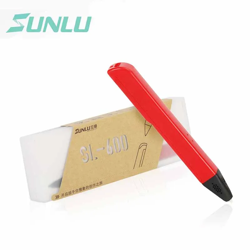 Рождественский подарок 3d ручка для детей SUNLU SL 600 PCL/PLA нить печати при