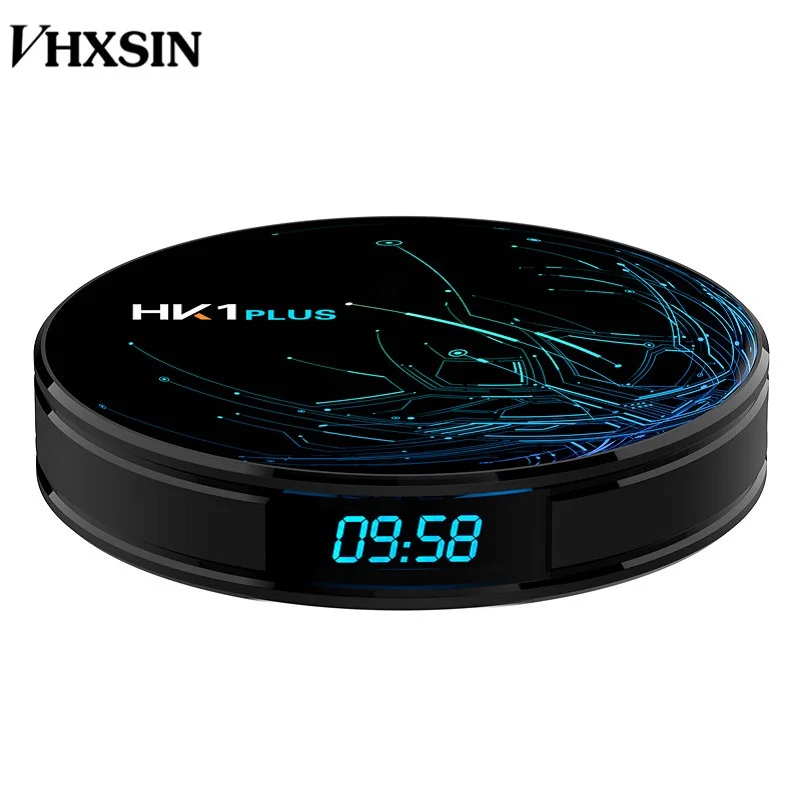 VHXSIN 10 шт HK1 плюс Android 9,0 Смарт ТВ приставка BT4.0 Amlogic S905X2 4G 64G 4K 2,4G/5,8G двойной Wifi 32G медиаплеер телеприставка