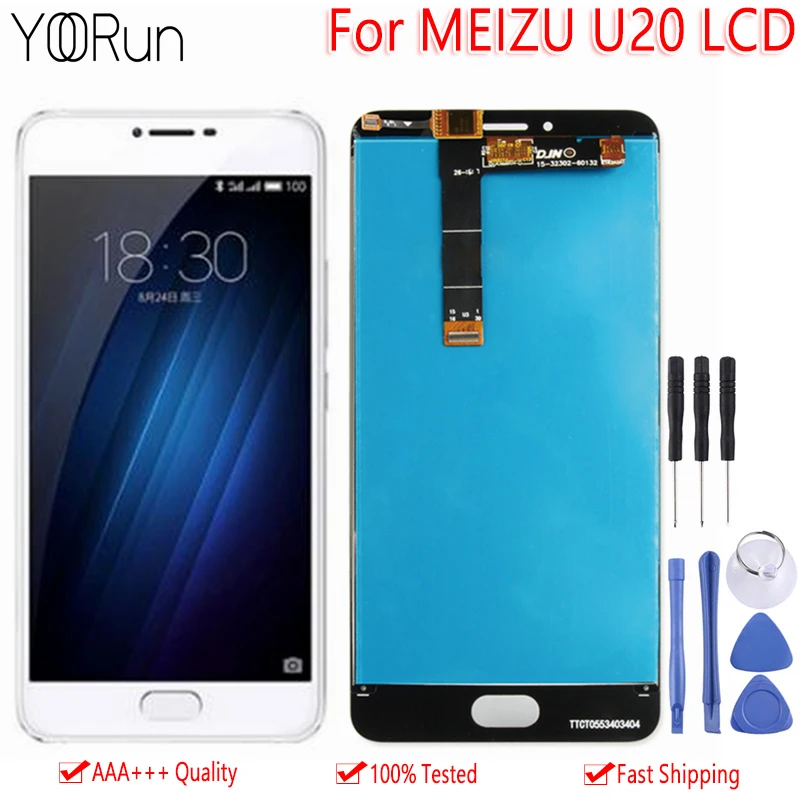 

5.5" 1920 x 1080 Original For MEIZU U20 LCD Display Touch Screen Digitizer Assembly With Frame Replacement Part Free tools