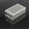 Raspberry Pi 3 modèle B + boîtier en aluminium boîtier en métal couleur argent boîtier coque compatible pour Raspberry Pi 3 modèle B ► Photo 2/6