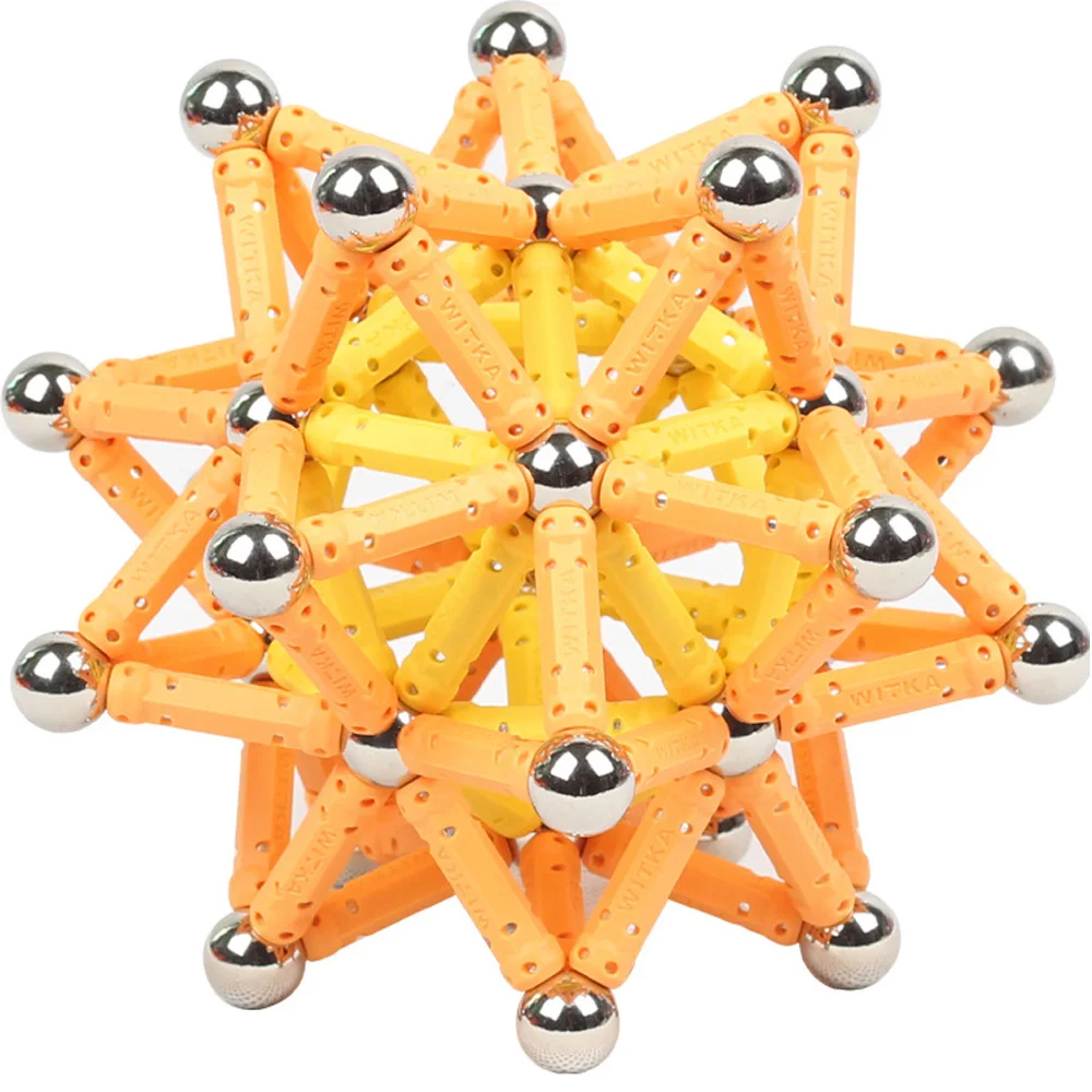 Beste DIY Magnetische Ontwerp Blokken Magneet Bars Metalen bal 3D Bouw Speelgoed Accessoires Educatief Speelgoed voor Kinderen Geschenken