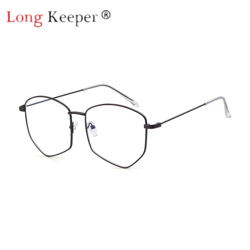 

Long Keeper Optical Eyeglasses Frame Eye Glass Eyewear Prescription Screwless Metal Clear Lens Spectacles Unisex Vintage Fashion