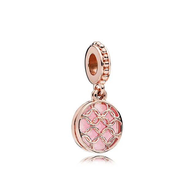 

Kristie 100% 925 Sterling Silver 1:1 787040EN153 Original ROSE PATTERNS OF LOVE HANGING CHARM Fashion Jewelry