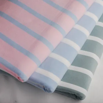 

Striped Cotton Knitted Fabric by half meter Elastic Lycra for DIY cotton knitted fashion clothing making fabric 50x165cm