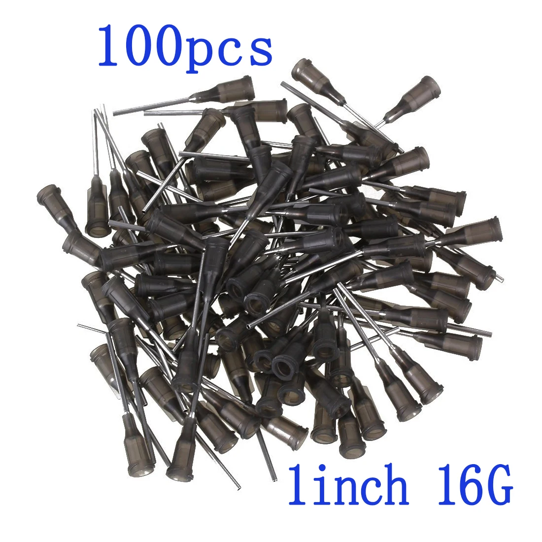 

100pcs, Syringe Needle 16Ga Dispensing Needles with Luer Lock 16 Ga x 1"(1Inch Length), Blunt Tip,For Mixing Many Liquid