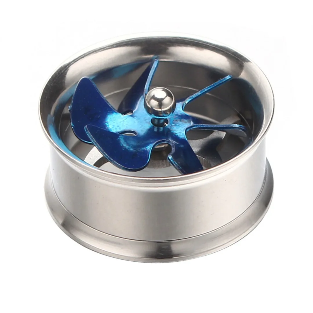 Punk Style Red Blue Spinning Fan Stainless Steel Ear Plug Body Jewelry Shellhard Windmill Ear Expansion Stretcher Flesh Tunnel