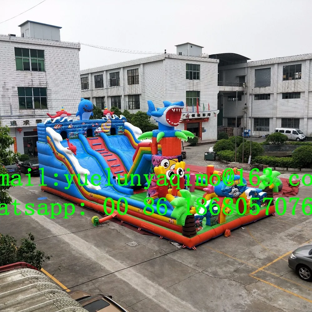 inflatable castle with slide