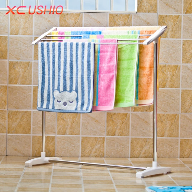 Multifunktionale Handtuch Wäscheständer Balkon Bad Handtuch Socken ... Multifunktionale Handtuch Wäscheständer Balkon Bad Handtuch Socken ...