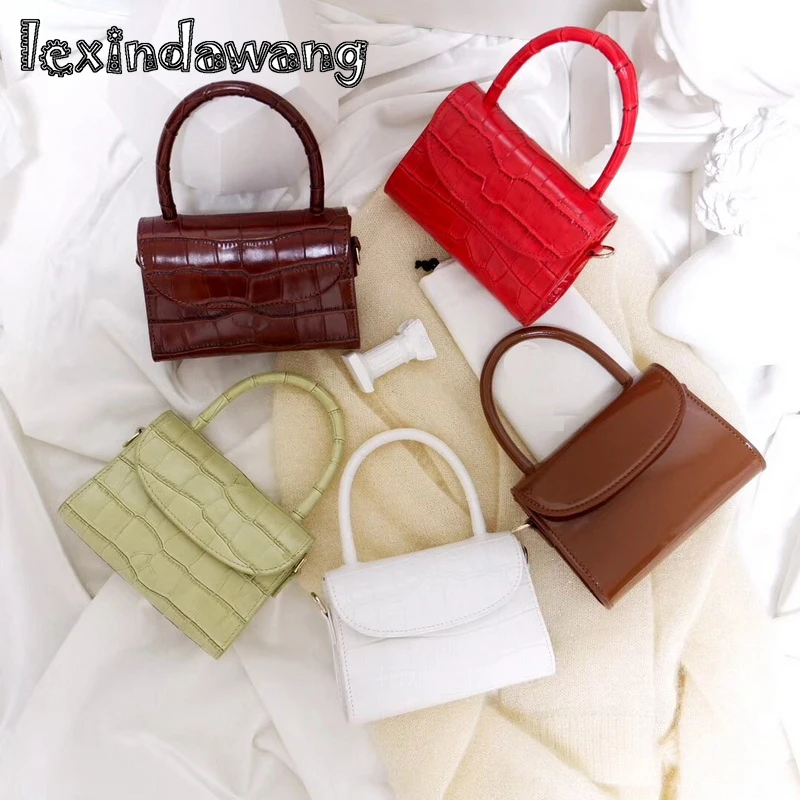 

Vintage Tiny Mini Girls Tote Summer Portable Candy Purses Handbag Brand Design Luxury Lady Crossbody Cross Body Bag Crocodile