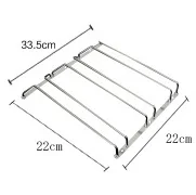 304 нержавеющая сталь под шкаф Верхнее Крепление винный Стеклянный Стеллаж держатели для бокалов вешалка - Цвет: 22cmLong 3column